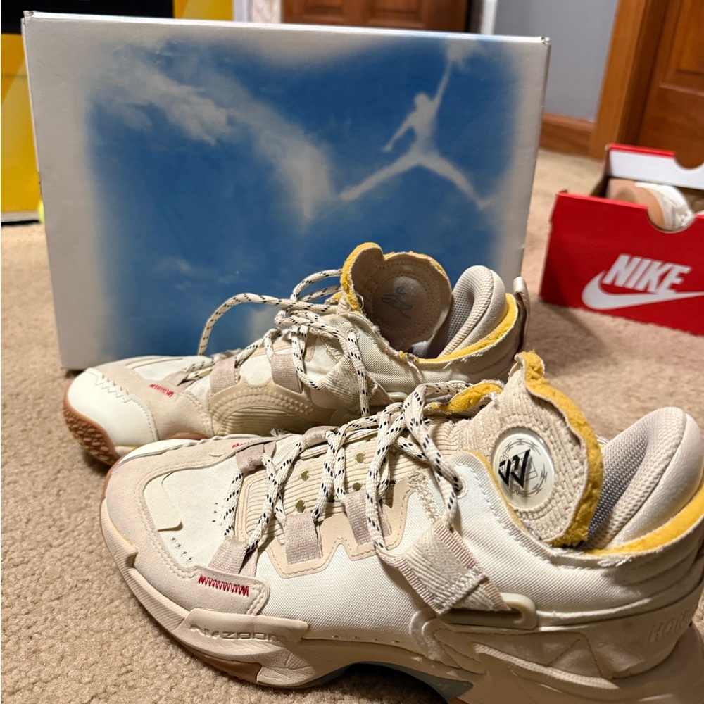 Nike Air Jordan Why Not? 5 in Cream and Tan - Picture 3 of 8